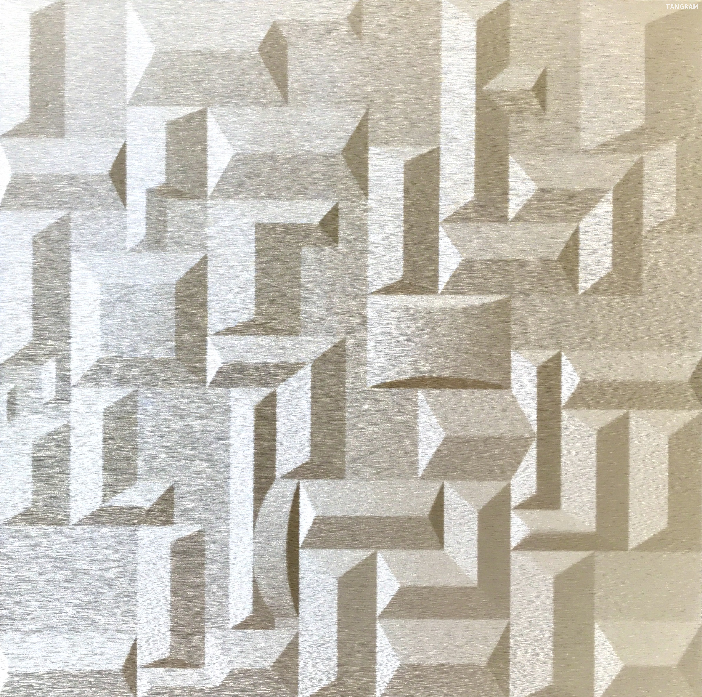 Panel de pared 3D del interior beige acústico